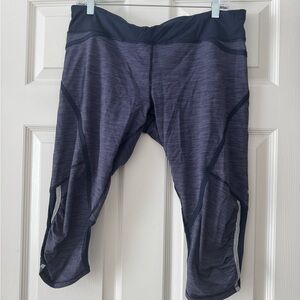 Lululemon Pace Crop Leggings in Indigo Pattern